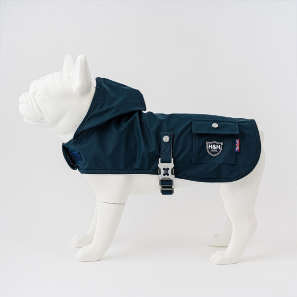 Hugo & Hudson Navy Raincoat for Dogs