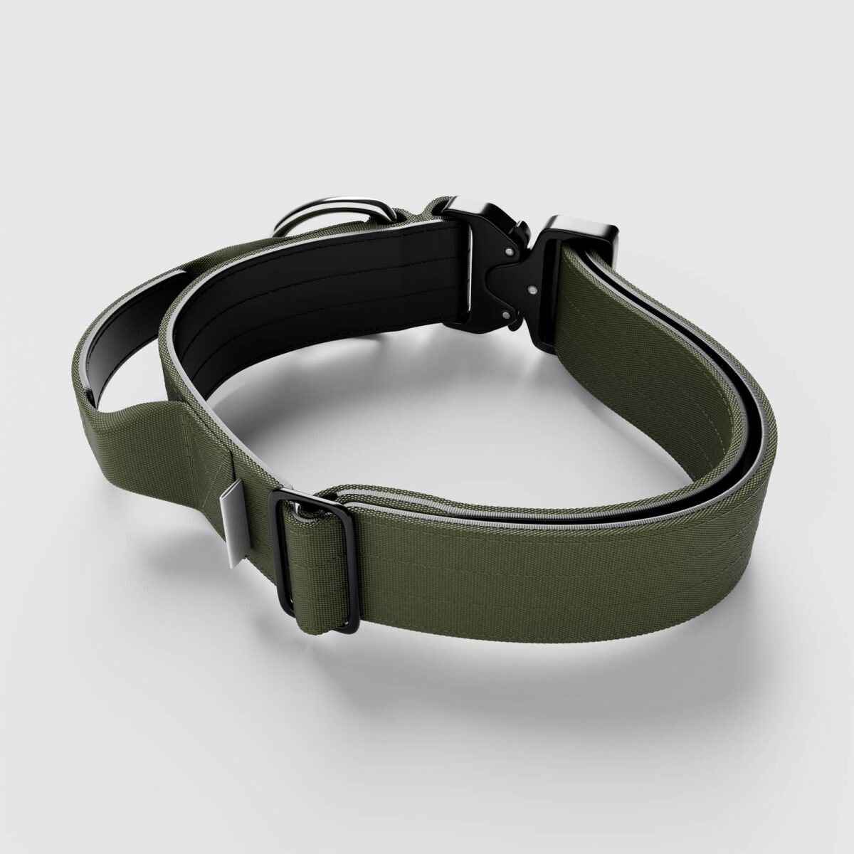 BULLYBILLOWS 5cm Combat Dog Collar - Khaki v2.0