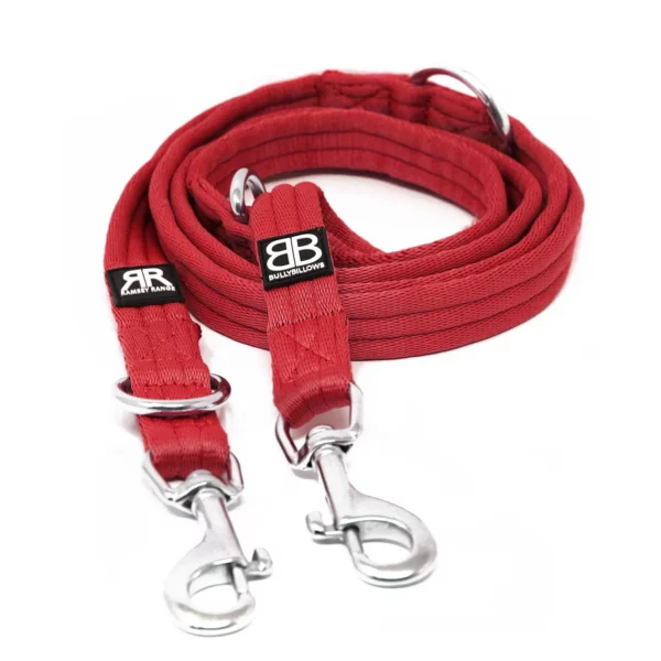 Bully Billows Double Ended Training Lead Red