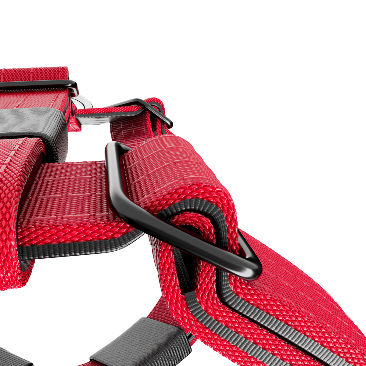 BULLYBILLOWS TRI-Harness - Anti-Pull, Adjustable & Durable - Dog Trainers Choice - Red v2.0