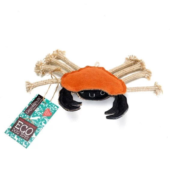 Green and Wilds Carlos the Crab, Eco toy from Catdog Store