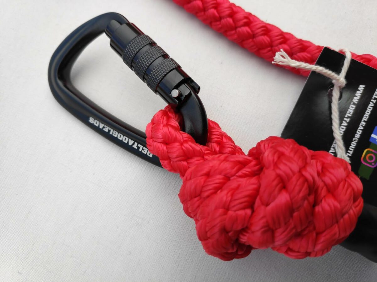 Delta Double Ended Training Dog Lead Red from Catdog Store