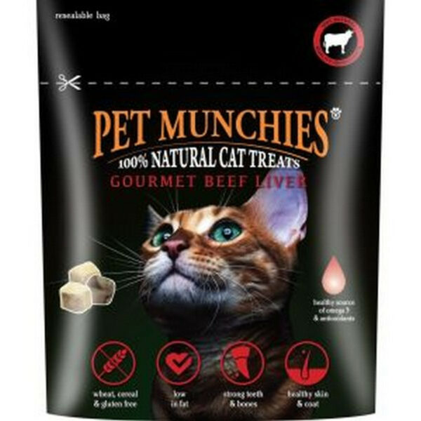 Pet Munchies Cat Treats Gourmet Beef Liver 10g from Catdog Store