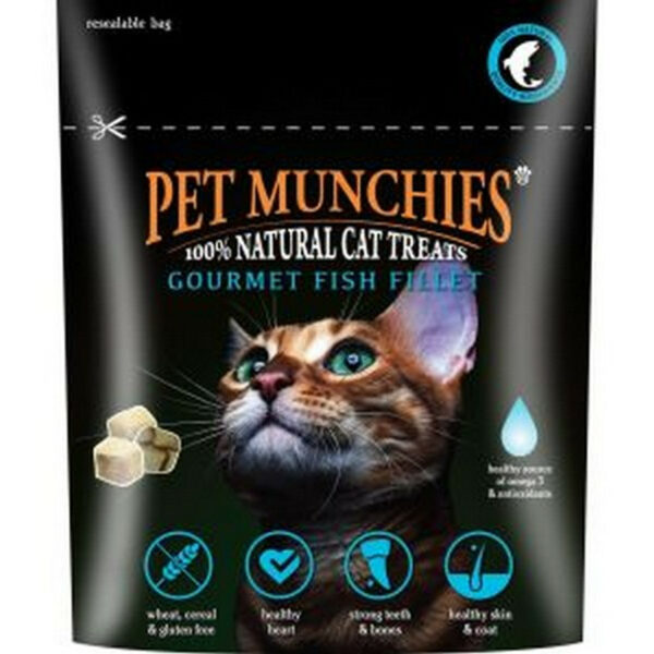 Pet Munchies Cat Treats Gourmet Fish Fillet 10g from Catdog Store