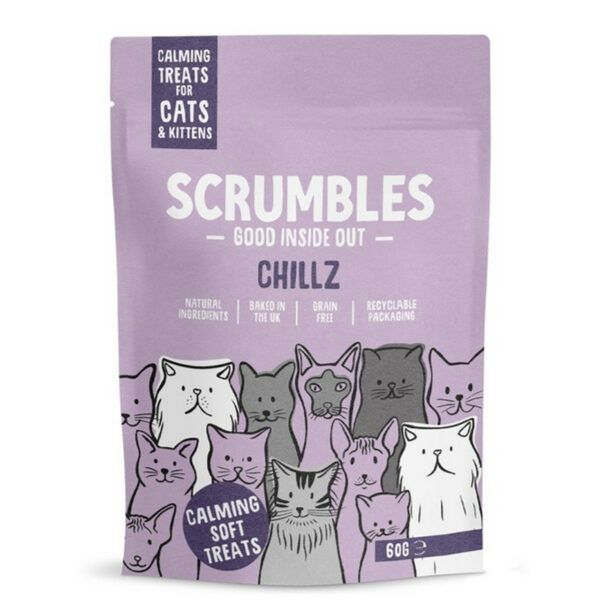 Scrumbles Cat Treats Chillz Calming Treats 60g from Catdog Store