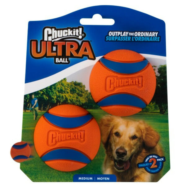 Chuckit! Ultra Ball 2 Pack Medium 6.5cm from Catdog Store