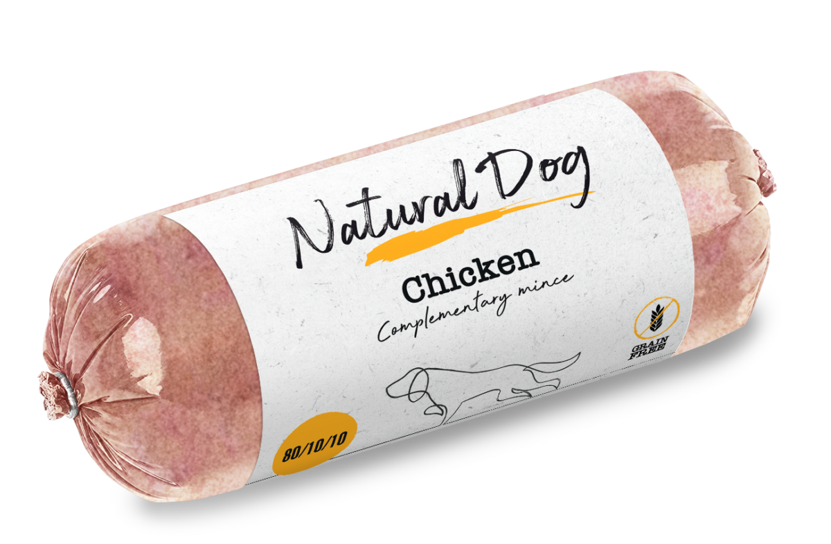 Natural Dog 80/10/10 | Chicken raw dog food from Catdog Store