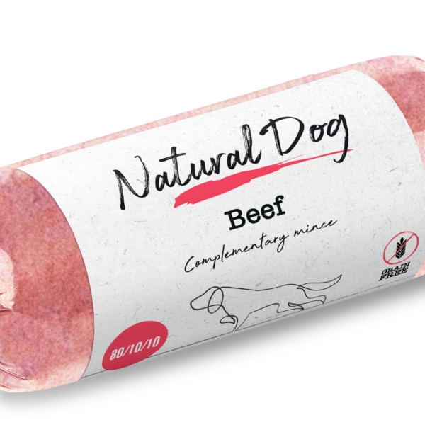 Natural Dog 80/10/10 | Beef | 500g Chub from Catdog Store