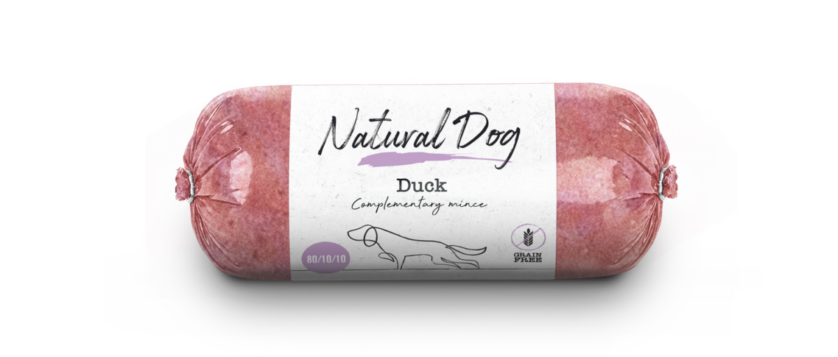 Natural Dog 80/10/10 | Duck | 500g Chub from Catdog Store