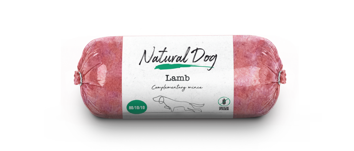 Natural Dog 80/10/10 | Lamb | 500g Chub from Catdog Store