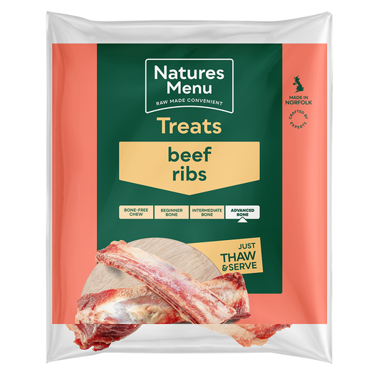 Natures Menu Frozen Raw Beef Ribs 2Pcs from Catdog Store