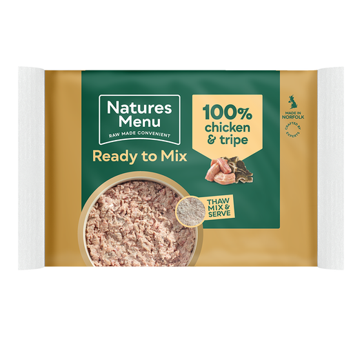 Natures Menu Frozen Block Chicken and Tripe Mince 400g from Catdog Store