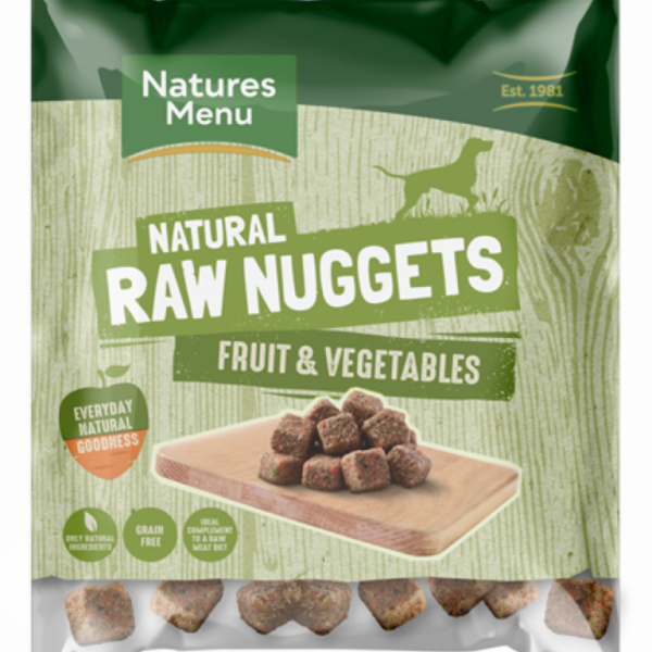 Natures Menu Frozen Nuggets Fruit and Veg 1kg from Catdog Store