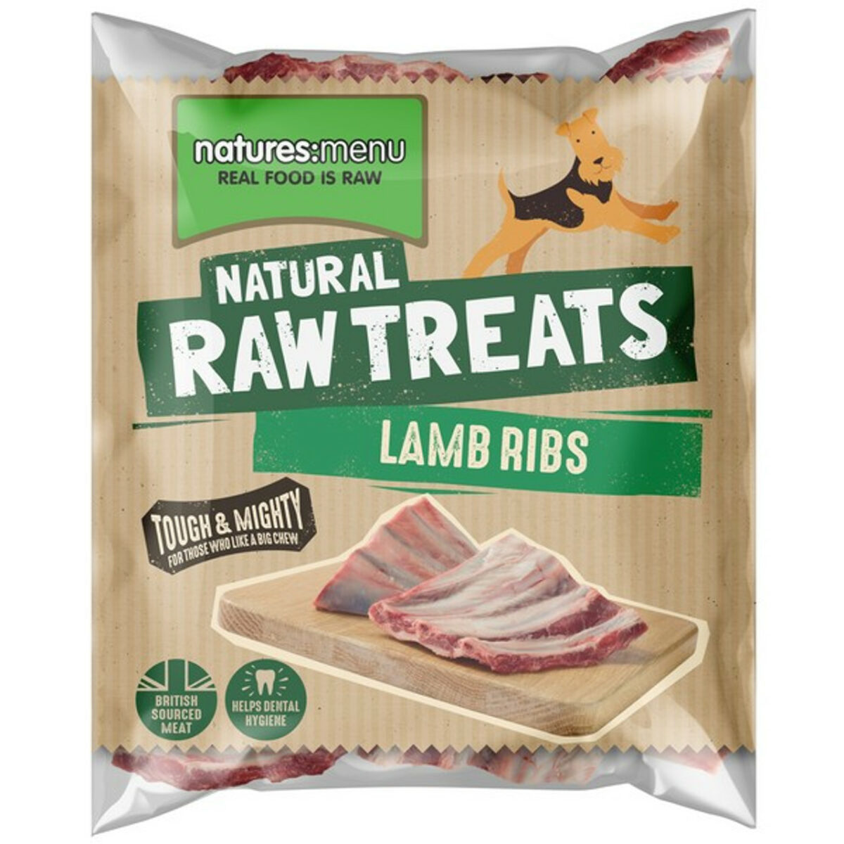Natures Menu Frozen Raw Chews Lamb Ribs 500g from Catdog Store
