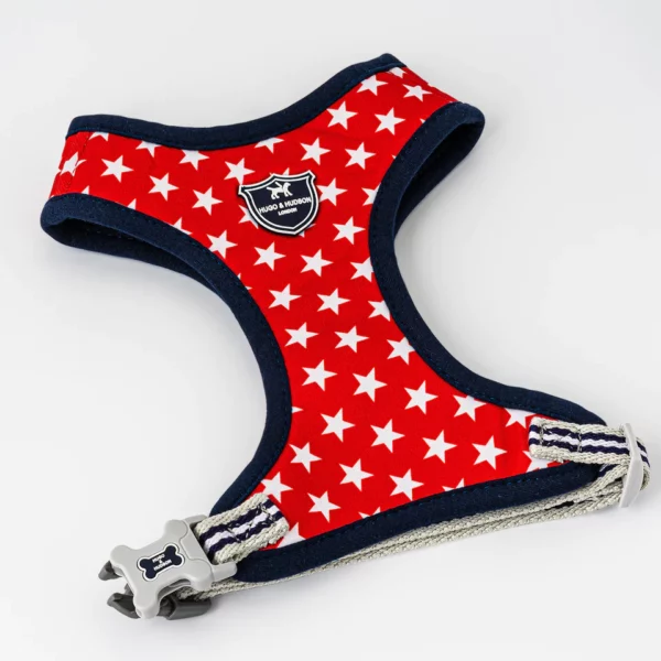 Hugo & Hudson Fabric Dog Harness - Red Star from Catdog Store