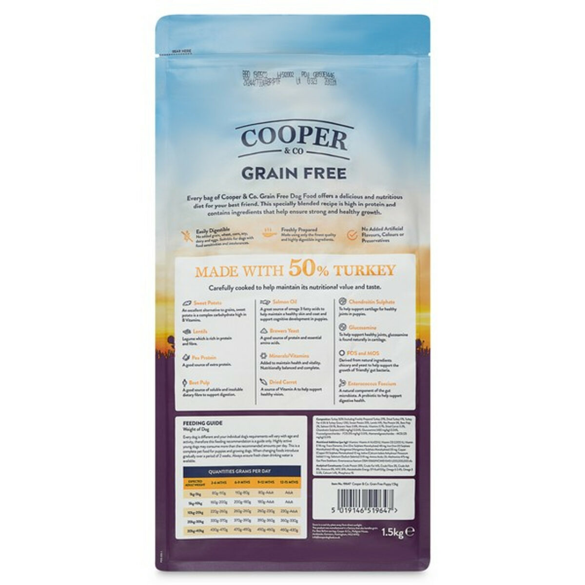 Cooper & Co Puppy Turkey with Sweet Potato and Carrots 10kg from Catdog Store