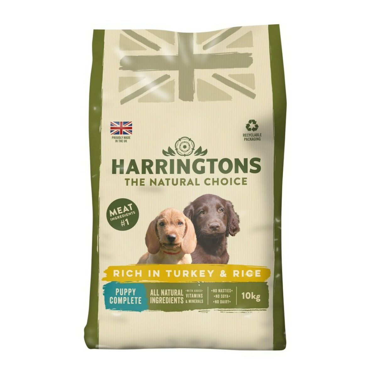 Harringtons Puppy Complete Dry Dog Food with Turkey & Rice 10kg from Catdog Store
