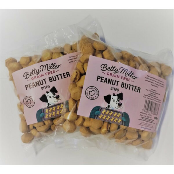 Betty Millers Grain Free Peanut Butter Bites 400g from Catdog Store