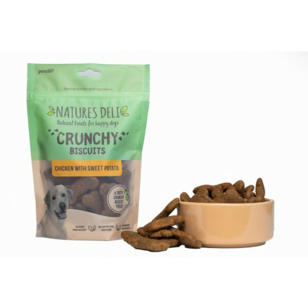 Natures Deli Crunchy Biscuits Chicken With Sweet Potato 225g from Catdog Store
