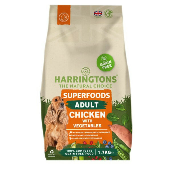 Harringtons Adult Grain Free with Superfoods Dry Dog Food | Chicken 1.7kg from Catdog Store