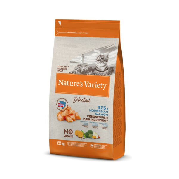 Natures Variety Sterilized Dry Cat Food Norwegian Salmon 1.25kg from Catdog Store