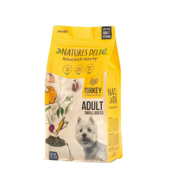 Natures Deli Adult Small Breed Turkey & Rice 2kg from Catdog Store