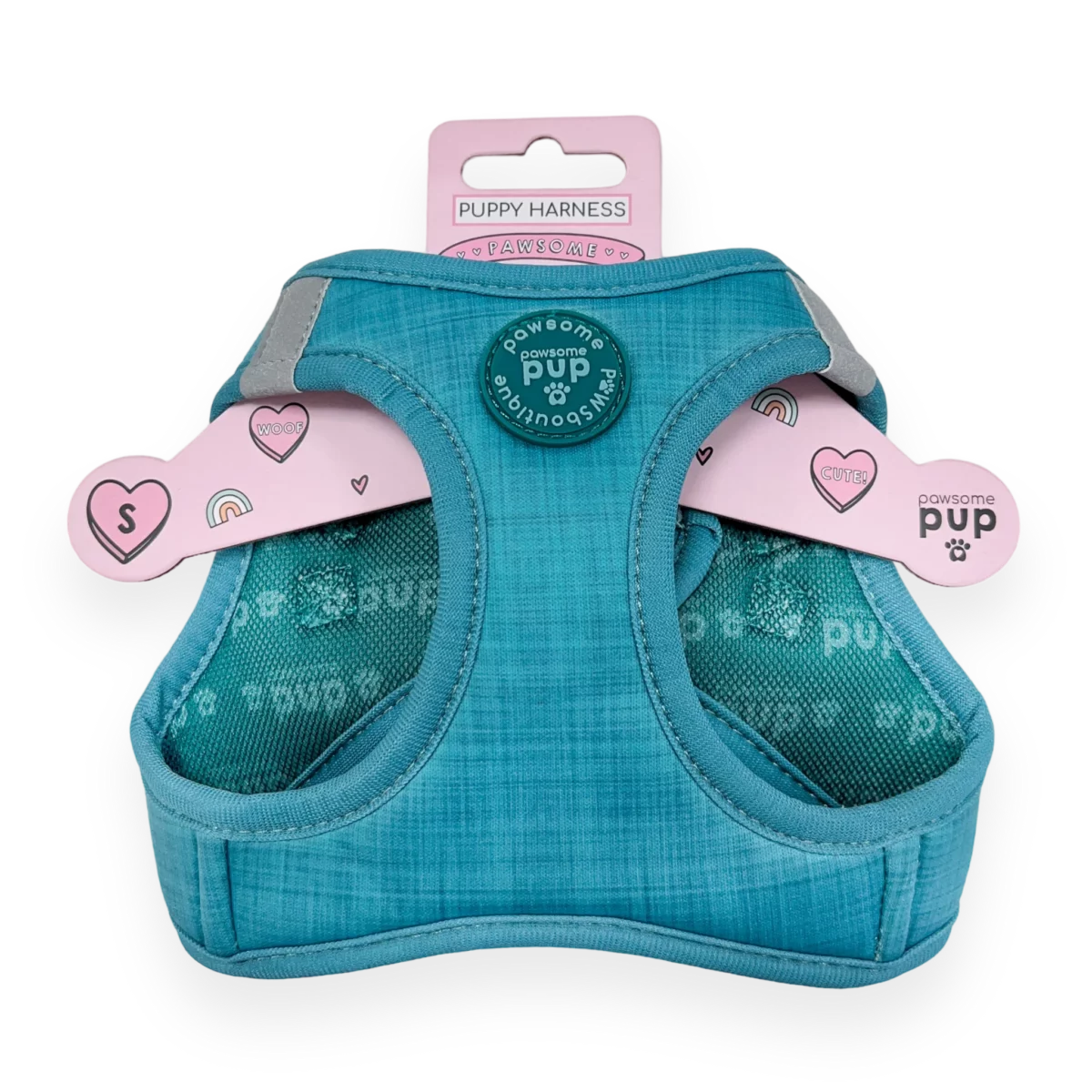 Pawsome Pup Harness - Teal from Catdog Store
