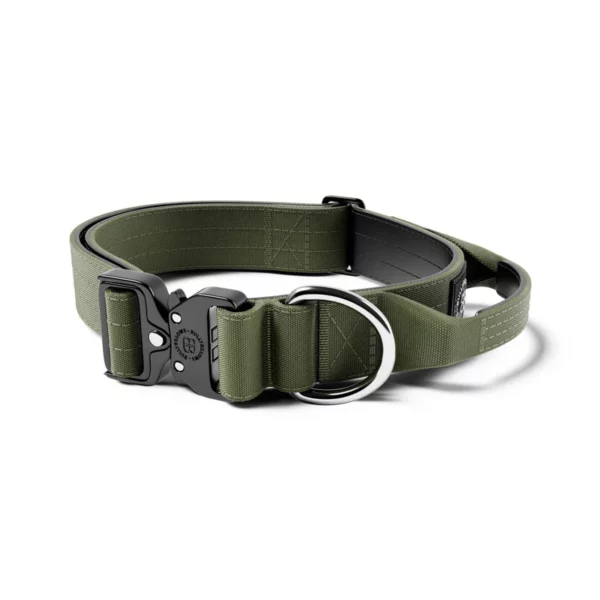 BULLYBILLOWS 4cm Combat Collar | With Handle & Rated Clip - Khaki v2.0 from CATDOG Store