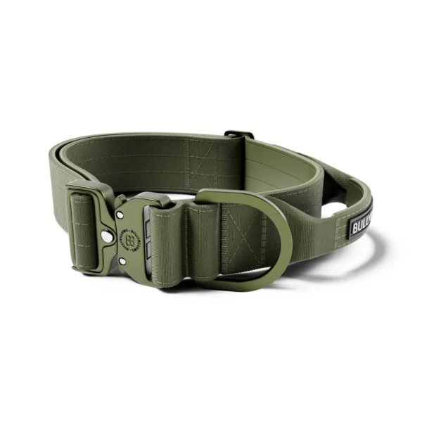 BULLYBILLOWS 5cm LIGHTER Combat Collar | With Handle | Rated Clip | Khaki from CATDOG Store