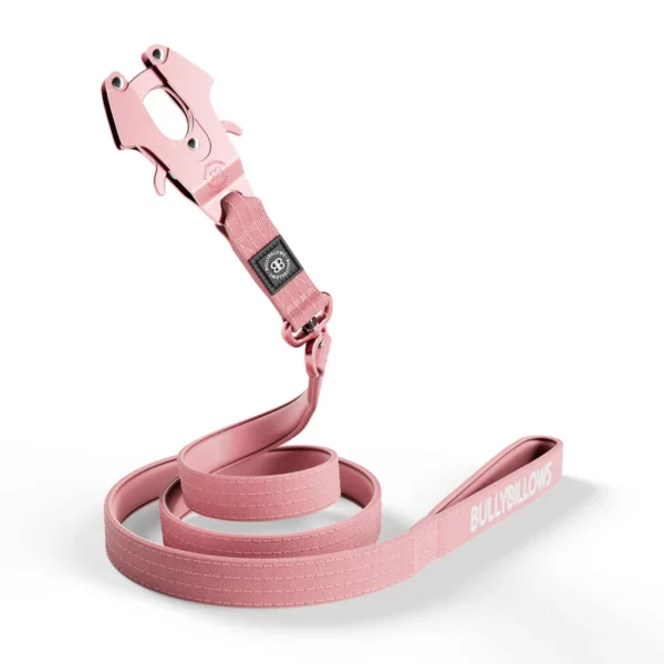 1.4m LIGHTER Swivel Combat Lead | Neoprene Lined, Secure Rated Clip with Soft Handle - Pink from CATDOG Store