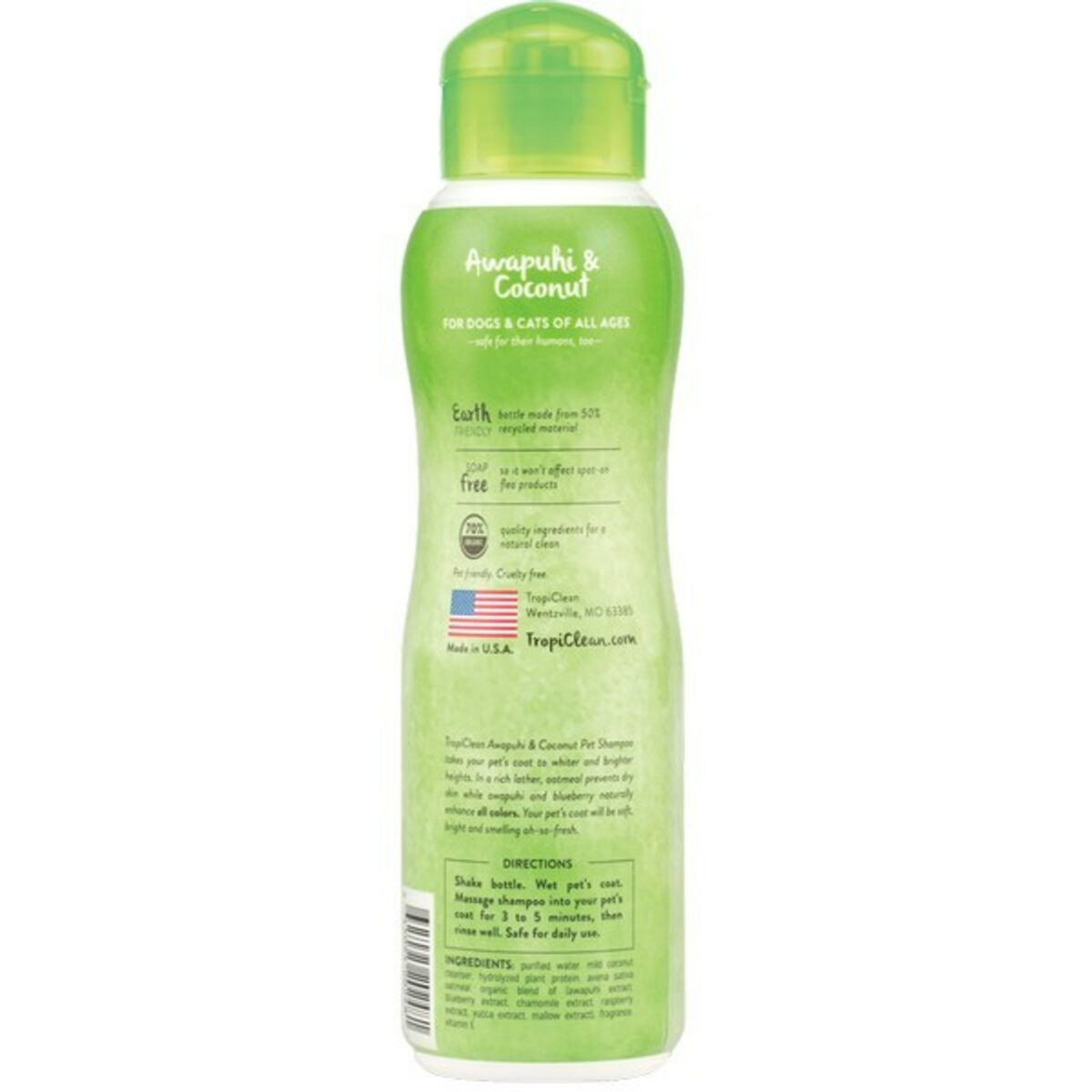 TropiClean Awapuhi and Coconut Shampoo | Dog & Cat | 355ml from CATDOG Store