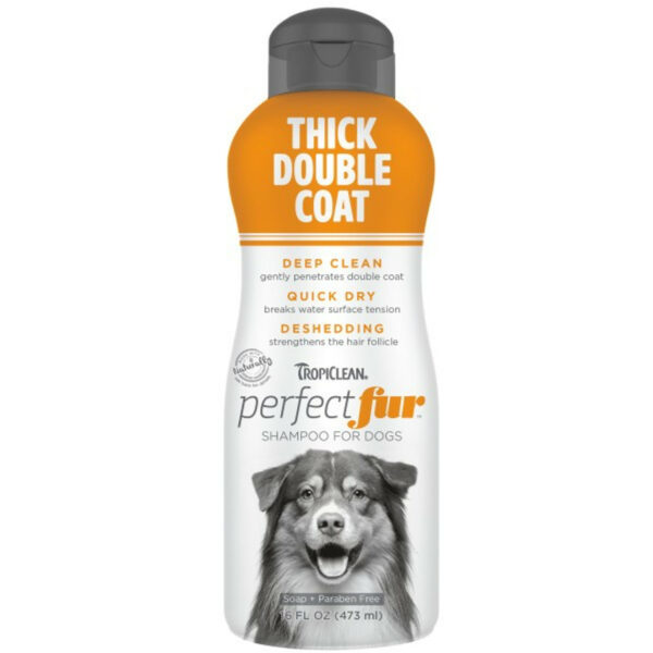TropiClean Perfect Fur THICK DOUBLE COAT Shampoo for Dogs | 473ml from CATDOG Store