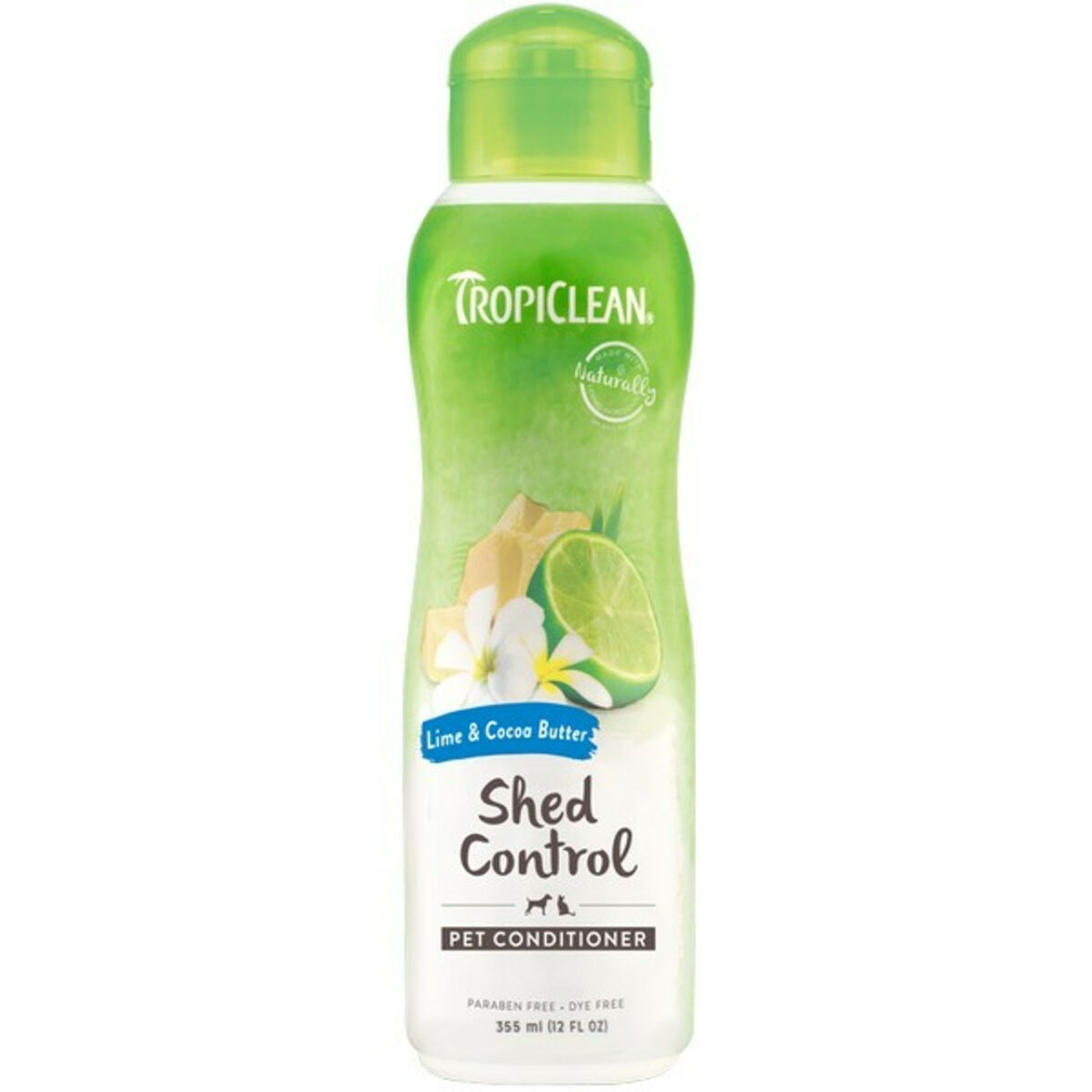 TropiClean Lime and Cocoa Butter Conditioner | Shed Control | 355ml from CATDOG Store