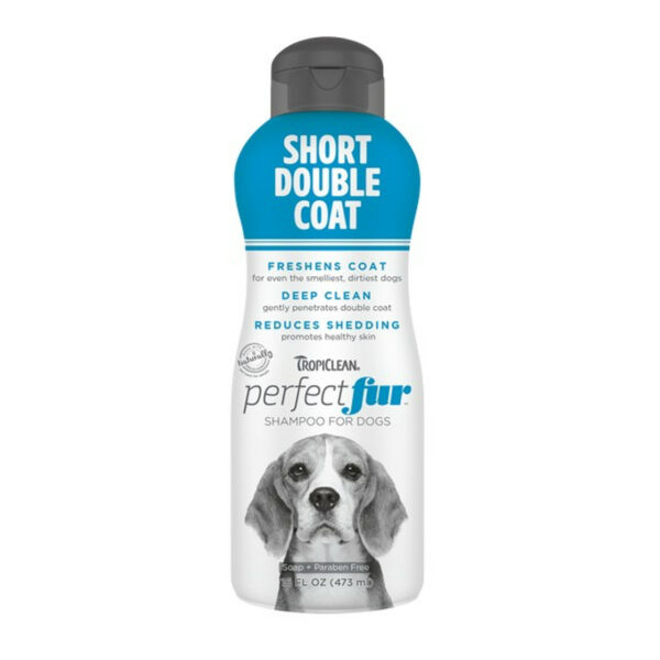 TropiClean Perfect Fur SHORT DOUBLE COAT Shampoo for Dogs | 473ml from CATDOG Store