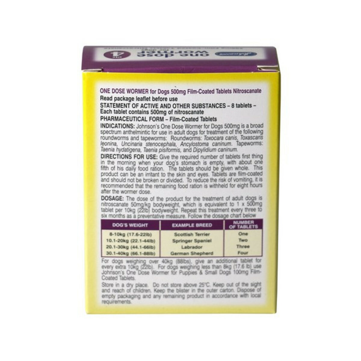 JVP One Dose Wormer for Extra Large Dog Size 4 from CATDOG Store