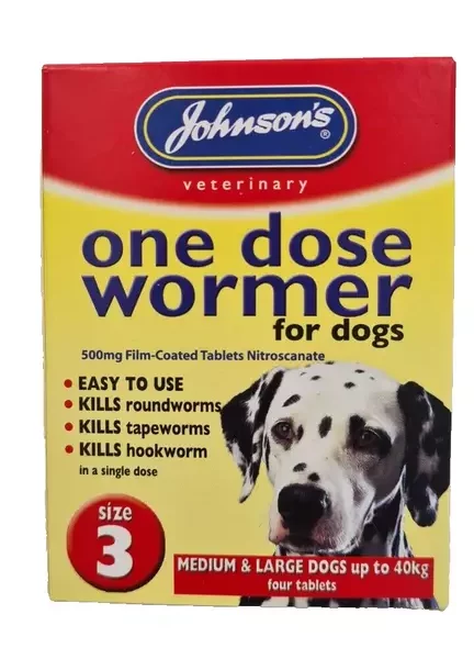 JVP One Dose Wormer for Large Dog Size 3 from CATDOG Store