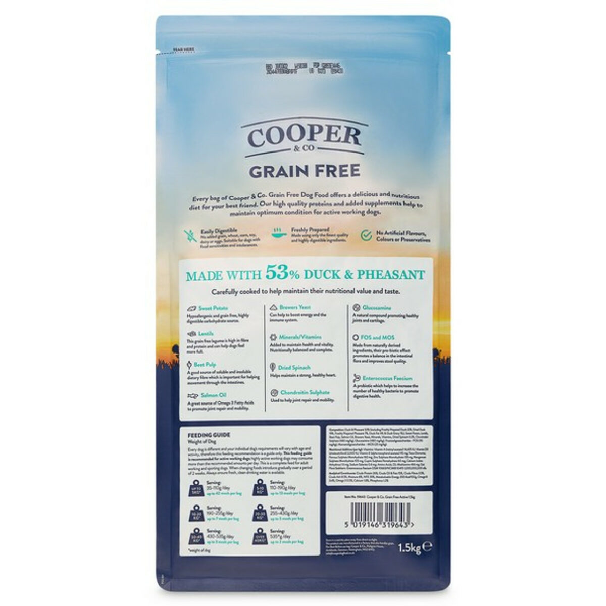 Cooper & Co Active Duck with Pheasant and Spinach | GRAIN FREE | 1.5kg