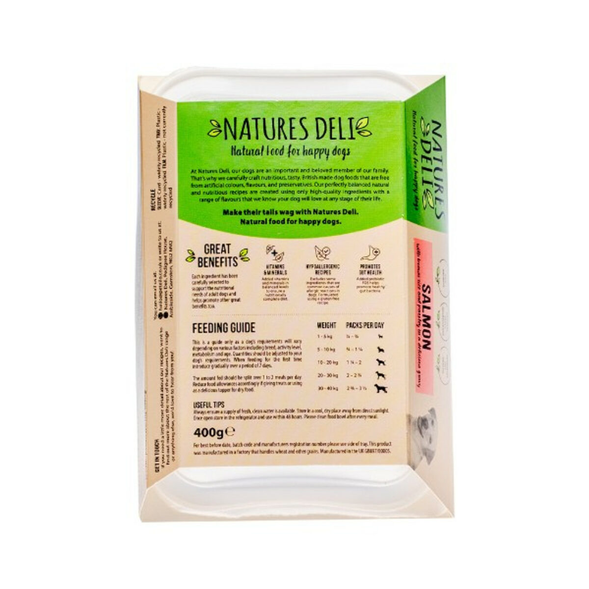Natures Deli Salmon 400g tray