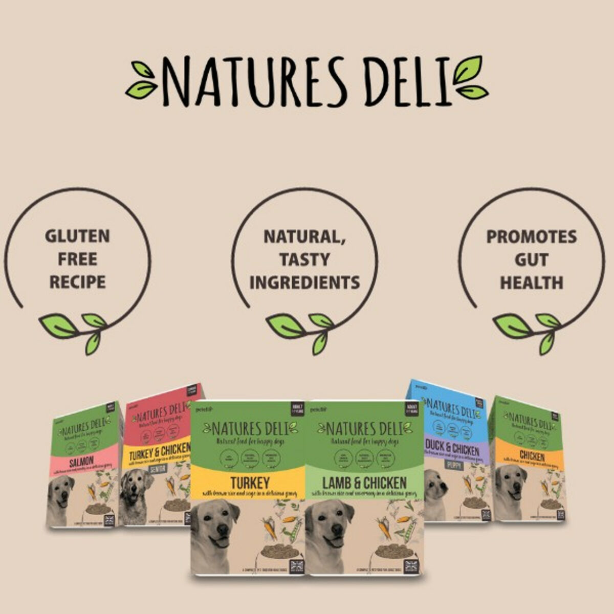 Natures Deli Adult Salmon 400g tray - Image 5