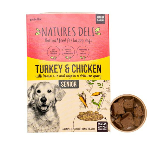 Natures Deli Senior (Chicken & Turkey) 400g tray