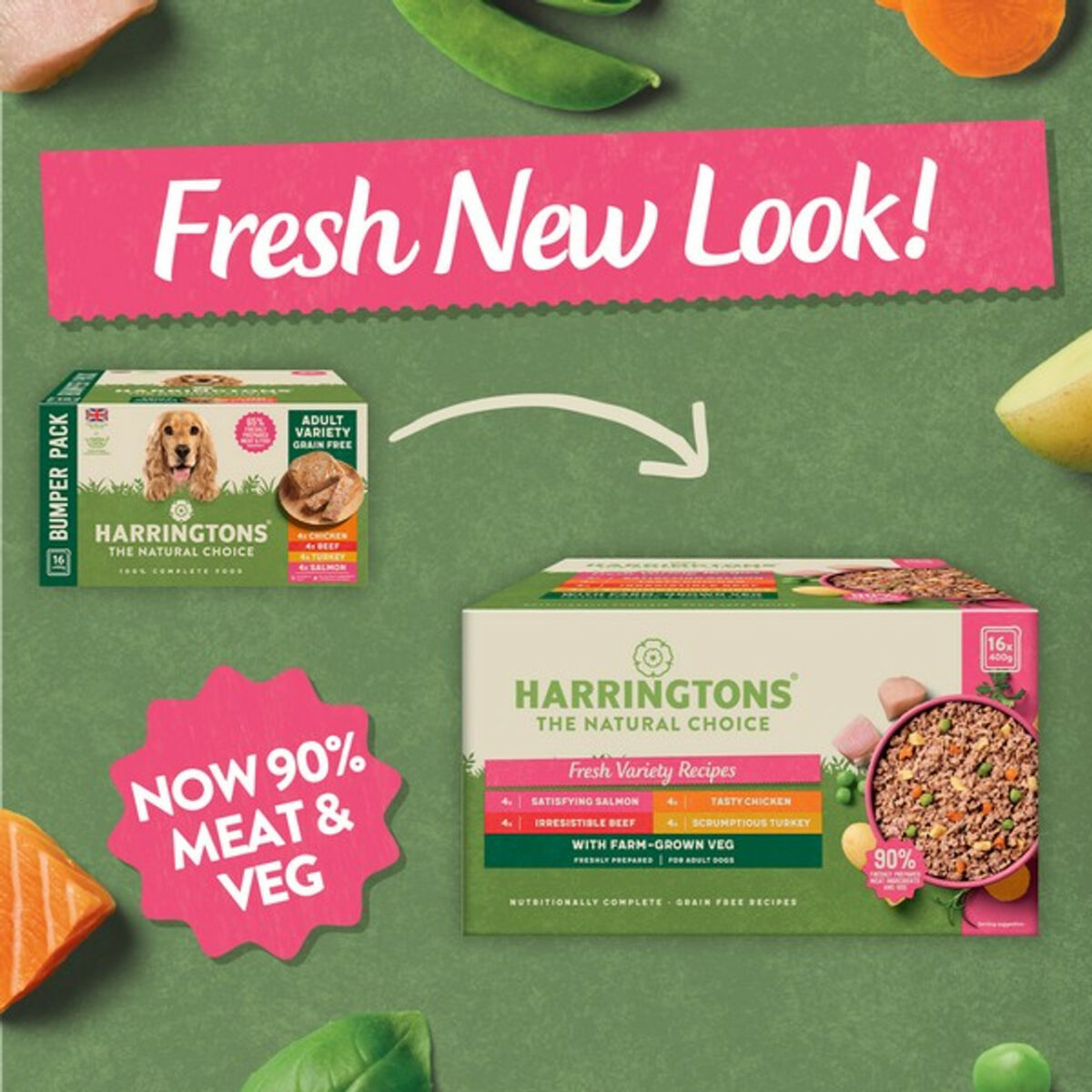 Harringtons Fresh Variety Recipes with Veg Adult | Grain Free | 16 x 400g - Image 4