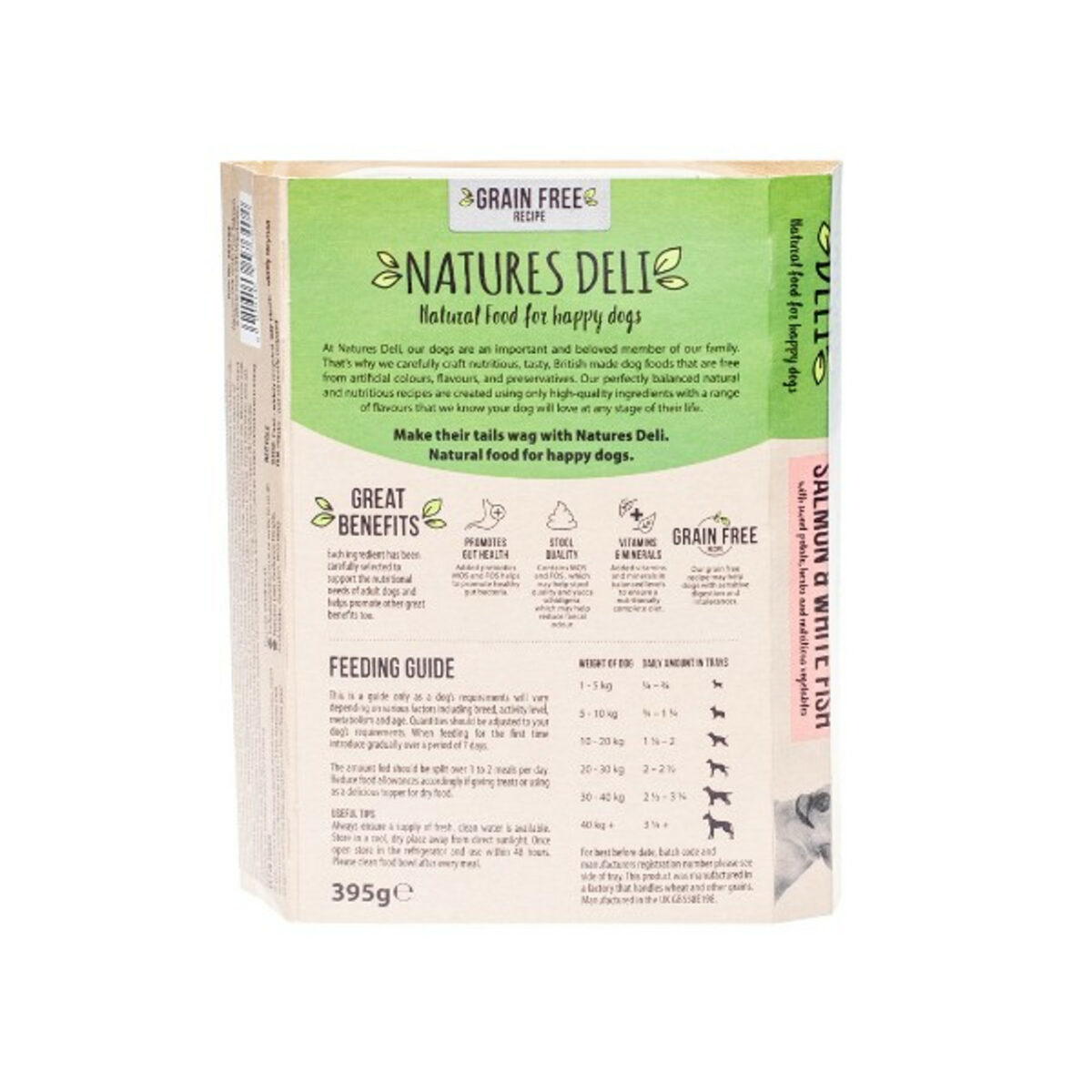 Natures Deli Adult GRAIN FREE Salmon & White Fish 395g - Image 2