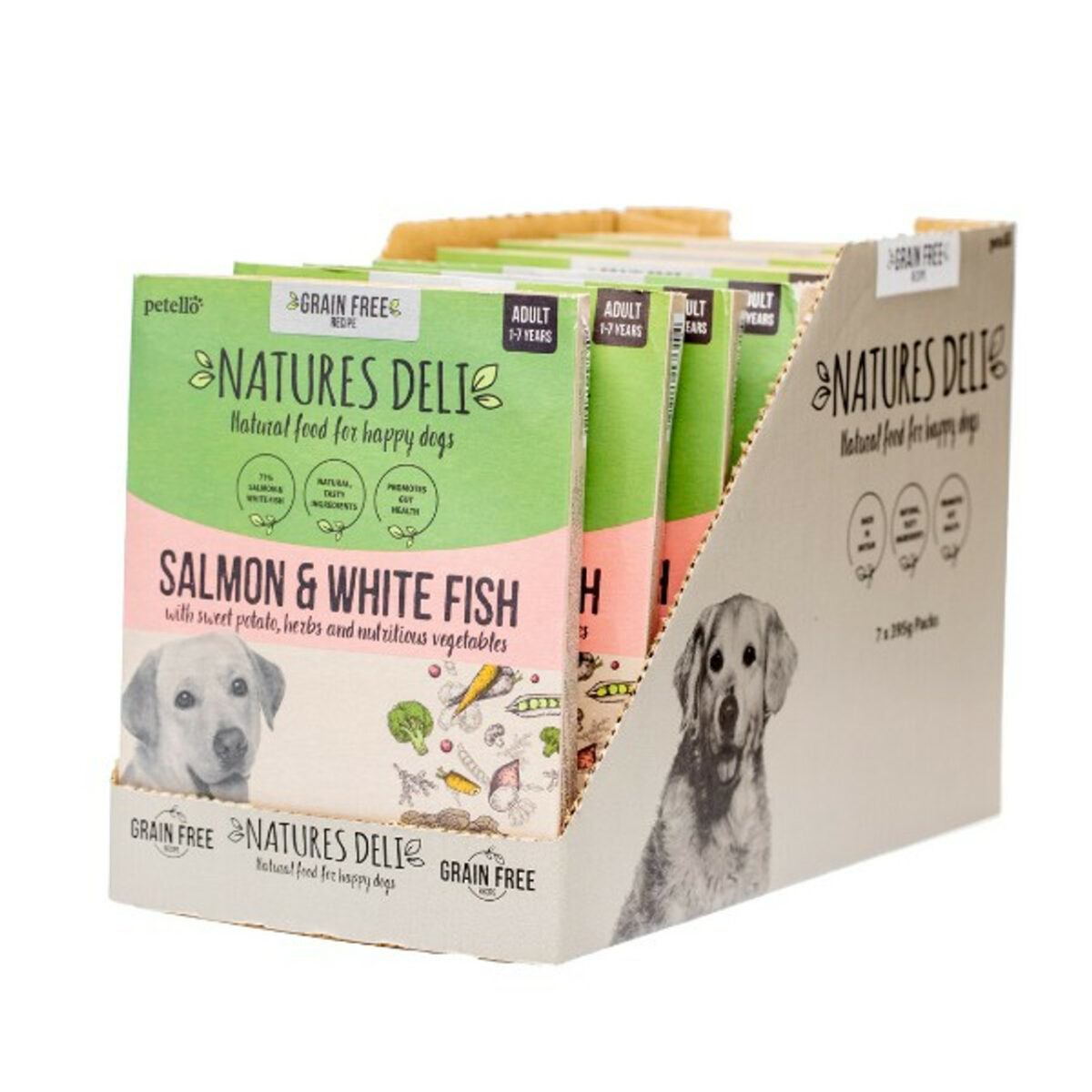 Natures Deli Adult GRAIN FREE Salmon & White Fish 395g - Image 3