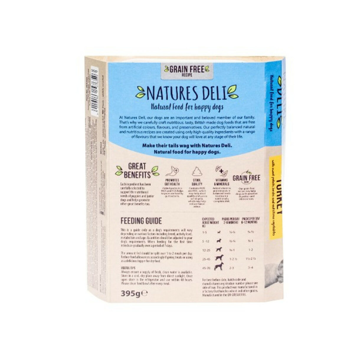 Natures Deli PUPPY Grain Free Turkey | Wet Food | 395g - Image 2