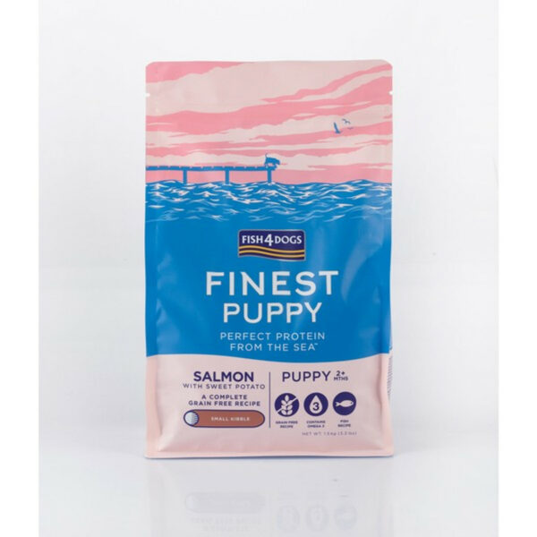 Fish4Dogs Finest PUPPY Salmon with Sweet Potato (Small Kibble) 1.5kg