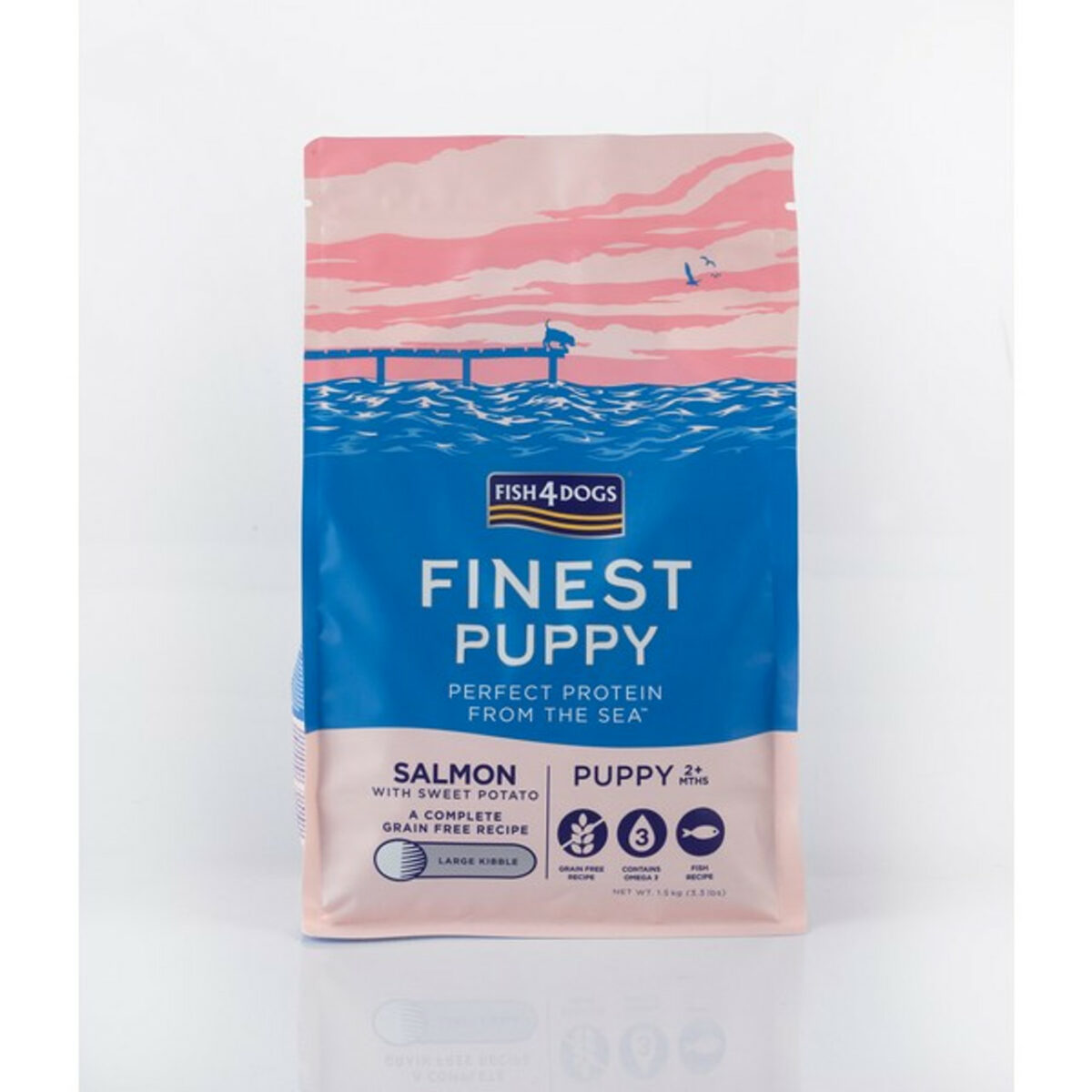 Fish4Dogs Finest PUPPY Salmon with Sweet Potato (Large Kibble) 1.5kg