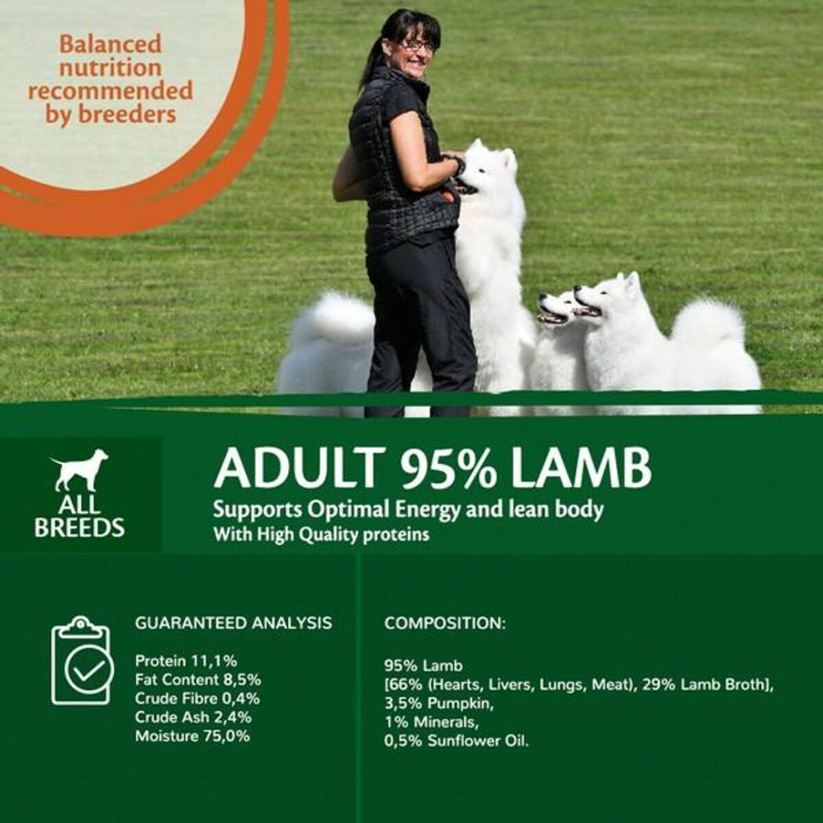 Wellness CORE Dog Wet 95% Single Protein Lamb with Pumpkin Recipe 400g - Image 5