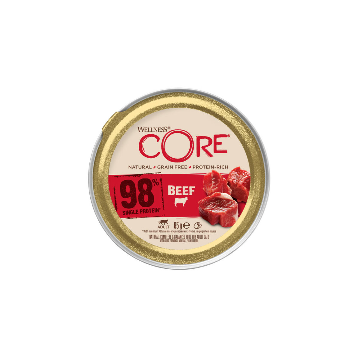 Wellness CORE Cat Wet Adult 98% Single Protein Beef 85g - Image 2