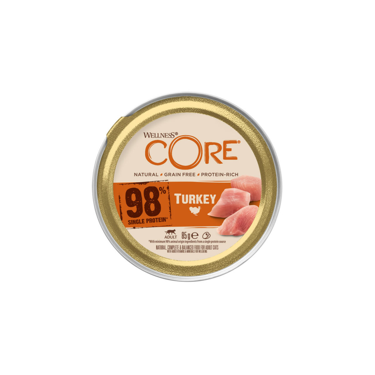 Wellness CORE Cat Wet Adult 98% Single Protein Turkey 85g - Image 2
