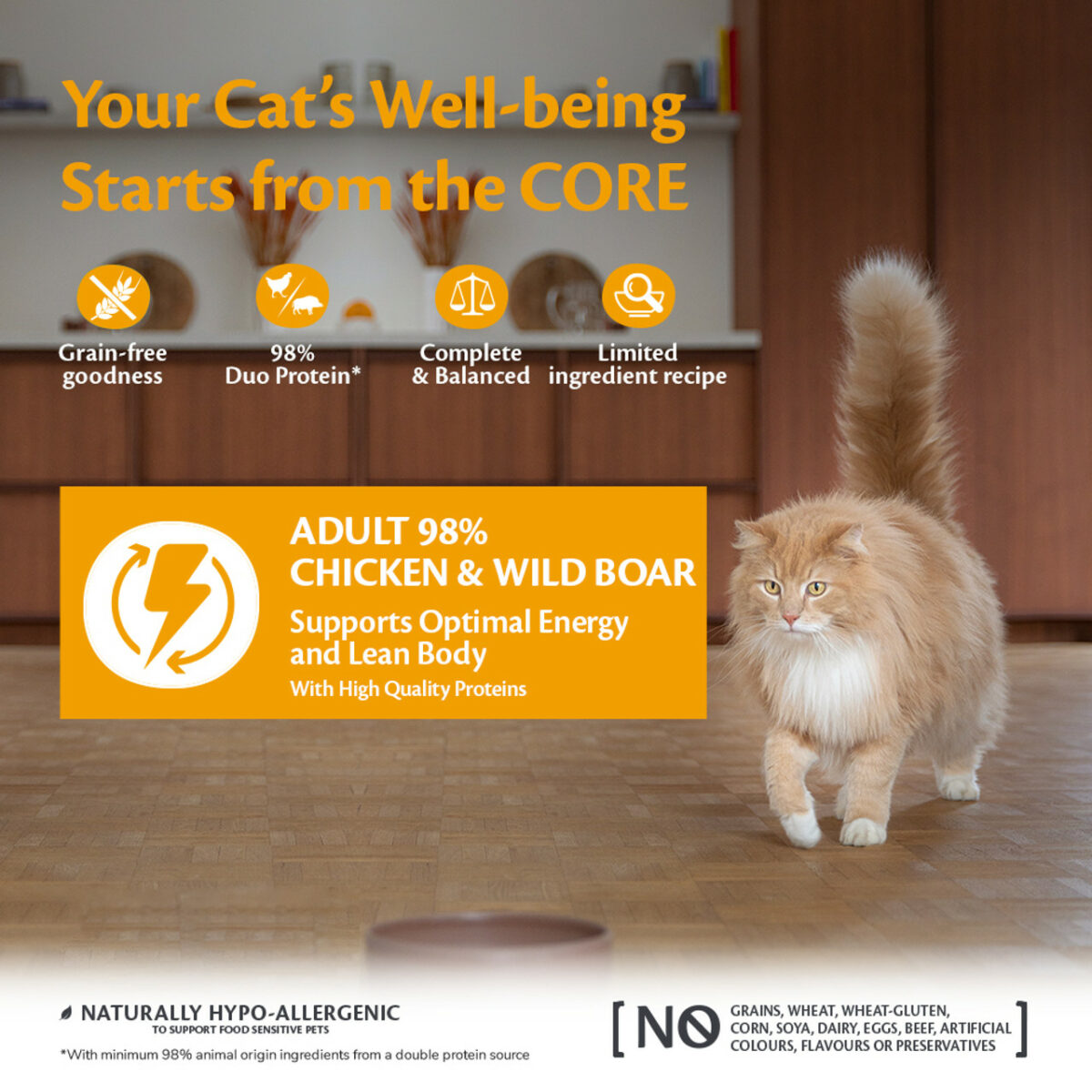 Wellness CORE Cat Wet Adult 98% Duo Protein Chicken & Wild Boar 85g - Image 3